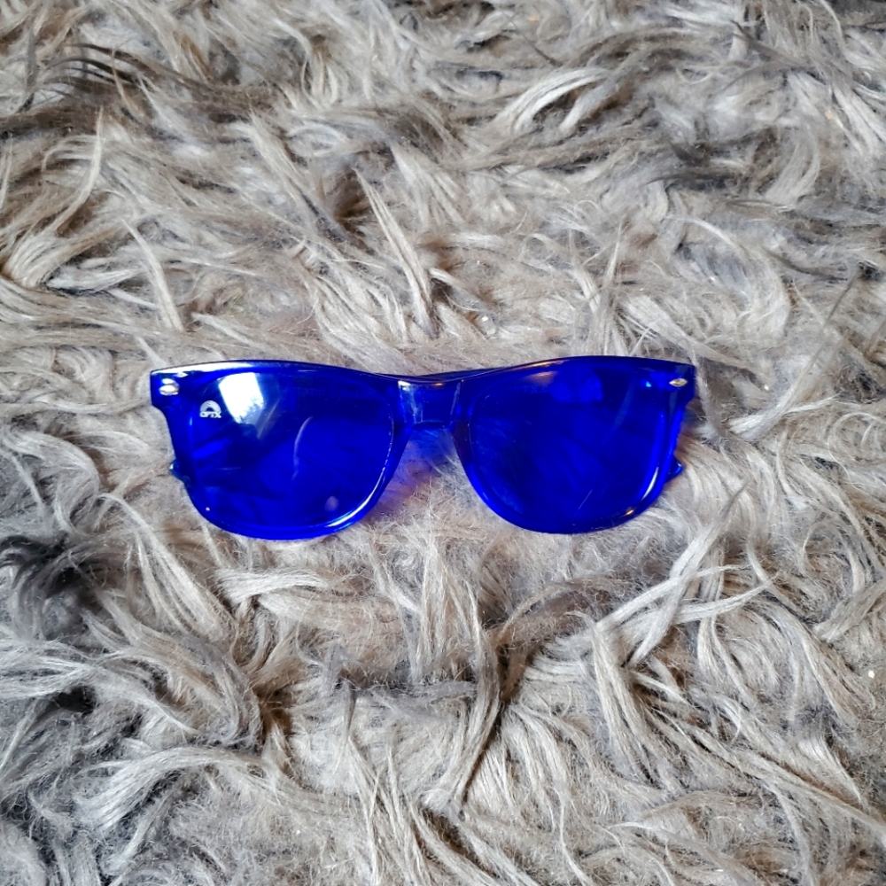 Rainbow Optix, Blue Monochromatic Wayfarer Sunglasses